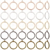 Alloy Open Back Bezel Pendants FIND-WH0421-145-1