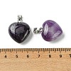 Natural Banded Amethyst Pendants G-F820-10A-16-3
