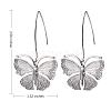 Butterfly Alloy Dangle Earrings for Women JE1085A-2