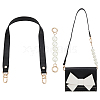 WADORN 2Pcs 2 Style PU Leather & Round ABS Plastic Imitation Pearl Bag Straps Sets FIND-WR0009-23A-1