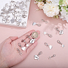 40Pcs 4 Styles Zinc Alloy Shoe Charms HJEW-ME0001-26-3