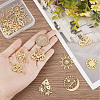 20Pcs 10 Style Ion Plating(IP) 201 & 304  Stainless Steel Pendants STAS-SC0004-74-3