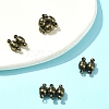 10Pcs Round Brass Magnetic Clasps with Loops KK-FS0001-34AB-8