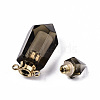 Faceted Natural Smoky Quartz Pendants G-T131-15C-4