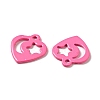 Spray Painted 201 Stainless Steel Charms STAS-G304-15D-2