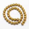 Electroplate Non-magnetic Synthetic Hematite Beads G-R363-10mm-M-2