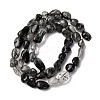 Natural Black Rutilated Quartz Beads Strands G-F439-08-5