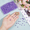 GOMAKERER 800Pcs UV Plating Transparent Acrylic Beads PACR-GO0001-01-3