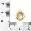 Brass Pave Clear Cubic Zirconia Charms CU-CBAD306-24B-G-3