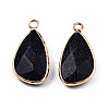 Synthetic Blue Goldstone Pendants G-N326-136-04-1