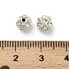 6mm Brass Crystal Rhinestone Beads KK-S519-01A-02S-3