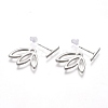 Alloy Stud Earrings EJEW-H107-04P-2