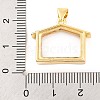 Rack Plating Brass Locket Pendants KK-F874-01G-06-3