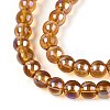 Electroplate Transparent Glass Beads Strands GLAA-T032-T4mm-AB23-3