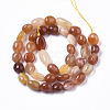 Natural Golden Silk Jade Beads Strands G-R465-43-2