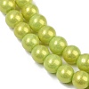 Spray Painted Glass Round Bead Strands DGLA-Q015-8mm-34-2