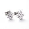 304 Stainless Steel Stud Earrings EJEW-H368-32P-1