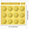 34 Sheets Honor Roll Self Adhesive Gold Foil Embossed Stickers DIY-WH0509-043-2