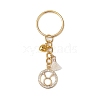 Brass Micro Pave Cubic Zirconia Keychain KEYC-JKC00796-4