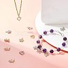 16Pcs 8 Style  Rack Plating Brass Micro Pave Cubic Zirconia Charms ZIRC-FH0001-17-2