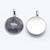 Natural & Synthetic Mixed Stone Pendants KK-E757-B-P-2