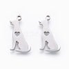 Non-Tarnish 201 Stainless Steel Pendants STAS-F231-061P-1