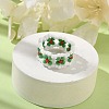 Christmas Theme Glass Seed Beads Stretch Rings for Women RJEW-TA00159-2