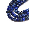 Dyed Natural Lapis Lazuli Beads Strands G-K376-B05-02-4