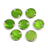 Spray Painted Natural Freshwater Shell Connector Charms SHEL-N026-219-2