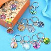 Alloy Glass Keychains KEYC-YW00008-01-5