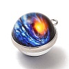 Galaxy Theme Luminous Glass Ball Pendants GLAA-D021-01P-05-2