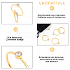 5Pcs 5 Style Flat Round Rhinestone Finger Rings RJEW-UN0001-08-4