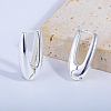 Elegant Brass Oval Hoop Earrings OO0758-1