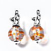 Transparent Acrylic Pendants SACR-N013-006-RS-3