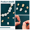   24Pcs 6 Styles Rack Plating Brass Spacer Beads KK-PH0006-67-4