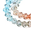 Gradient Color Baking Paint Glass Bead Strands X1-DGLA-A039-T4mm-A016-3