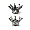 Alloy Rhinestone Crown Beads FIND-NH0001-19B-1