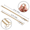 4Pcs 2 Styles Aluminum Chain Bag Strap AJEW-SZ0001-69-2