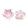 Transparent Spray Painted Glass Beads X1-GLAA-NH0003-01A-2