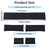 6Pcs 6 Colors Cotton Spandex Long Elastic Rib Cuffs AJEW-GF0014-32-2