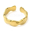 Twist 304 Stainless Steel Open Cuff Rings for Women RJEW-Z043-01G-2