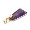 Natural Amethyst Pendants G-C045-01B-G-4