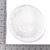 Flat Round Natural Selenite Slice Coasters DJEW-C015-02G-3