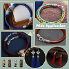 200Pcs 4 Colors Tibetan Style Cord Ends FIND-PH0061-92-5