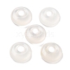 Natural White Chalcedony Flat Round Charms G-P537-03B-1