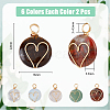 SUPERFINDINGS 12Pcs 6 Styles Natural & Synthetic Mixed Stones Copper Wire Wrapped Pendants G-FH0001-99-2