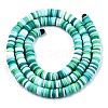 Handmade Polymer Clay Beads Strands X-CLAY-R089-6mm-094-2