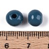 Spray Painted Round Natural Schima Wood Beads WOOD-A018-8mm-16-3