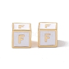 Rack Plating Brass Enamel Beads KK-B060-04G-04F-2