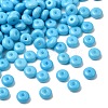 Baking Paint Opaque Glass Beads GLAA-A045-06K-2